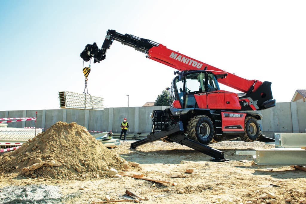 Manitou equipment on an Atlantic Canada job site