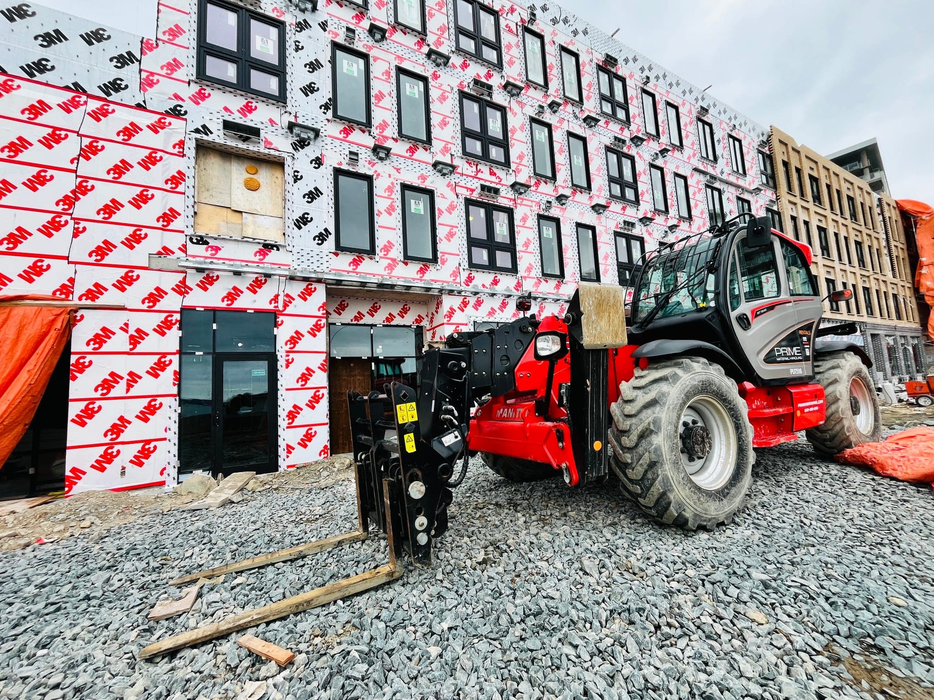 Manitou telehandler on an Atlantic Canada job site